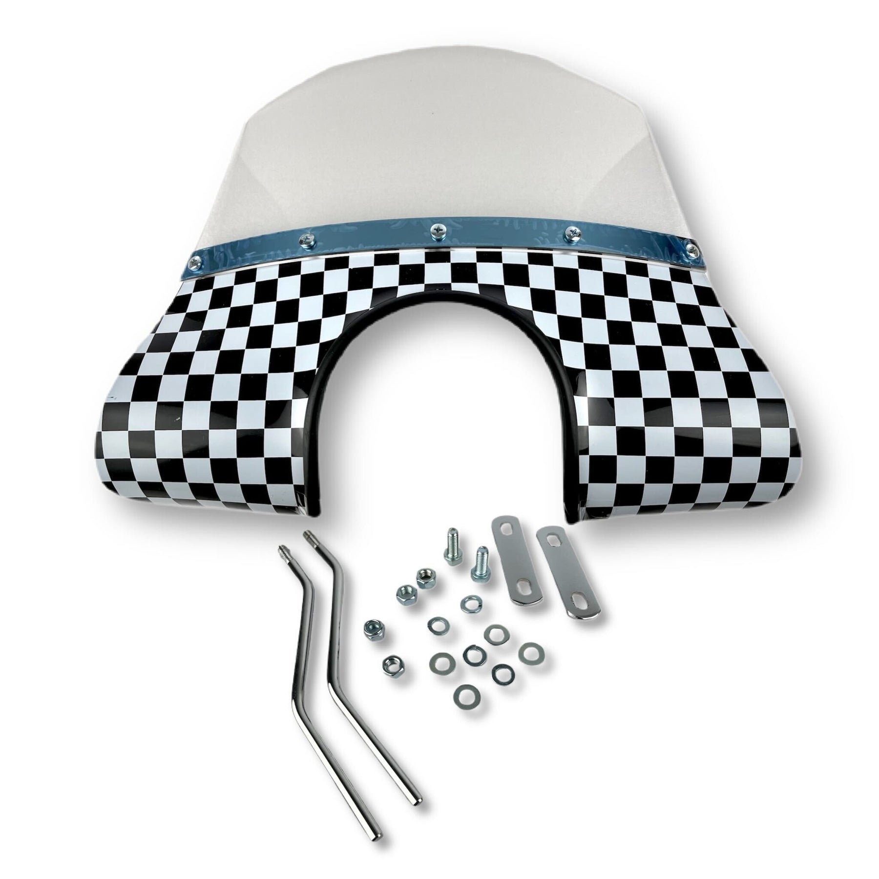 Vespa V50 V90 V100 Primavera ET3 MOD Style Flyscreen - Chequered