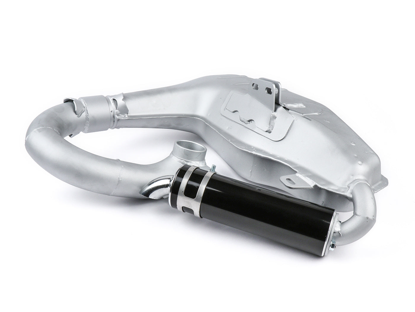 Lambretta Series 1 2 3 Li GP SX TV BGM PRO Clubman BigBox Sport Exhaust - Silver