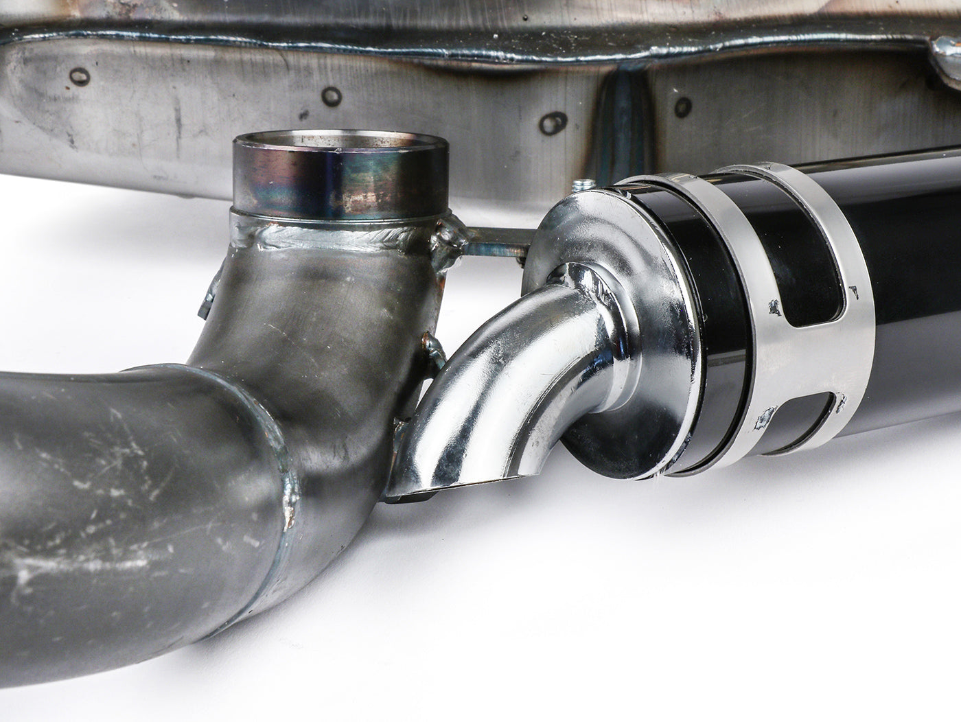 Lambretta Series 1 2 3 Li GP SX TV BGM PRO Clubman Sport Exhaust - Bare Metal