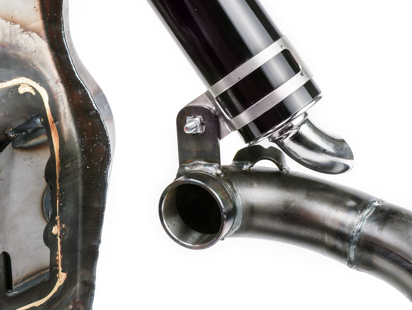 Lambretta Series 1 2 3 Li GP SX TV BGM PRO Clubman Sport Exhaust - Bare Metal