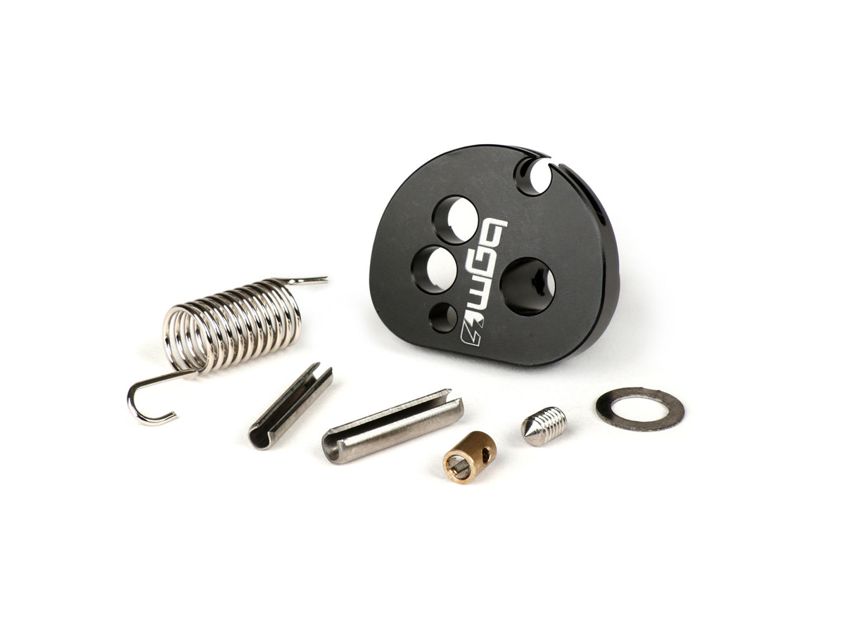 Lambretta Series 2 Series 3 Li LiS GP DL SX TV BGM Pro JPP Quick Action Throttle Cable Pulley - Anodised Black