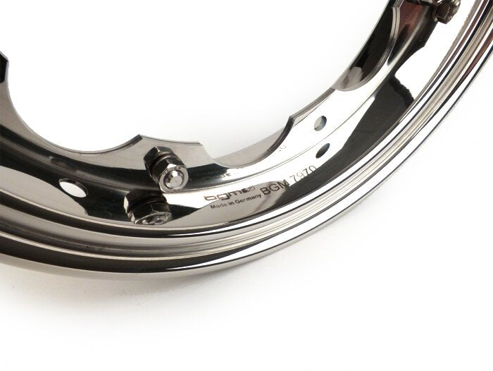 Lambretta Series 1 2 3 Li LiS GP SX TV BGM PRO Wheel Rim - Polished Stainless Steel