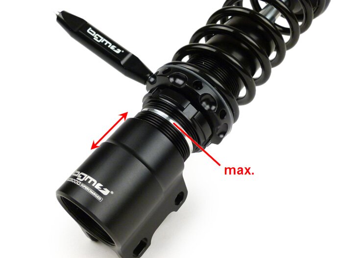 Vespa PX PE T5 LML 125-200 BGM PRO SC/F1 Sport Front Shock Absorber 240mm Black