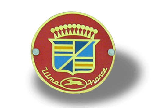 Lambretta Vespa Ulma Round Brass Badge 52mm