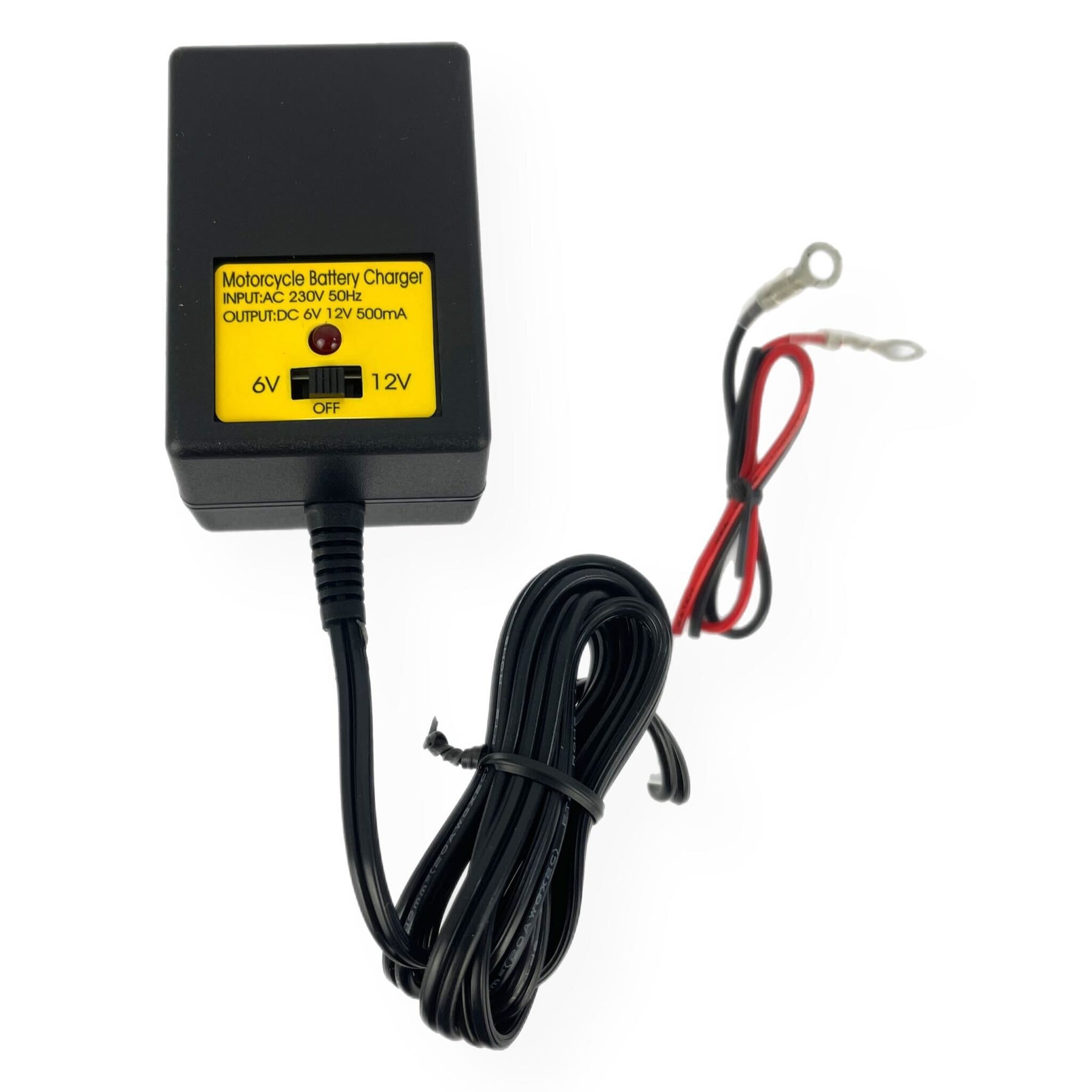 Battery Charger 6V 12V Universal Motorbike Scooter ATV - 3 PIN UK PLUG