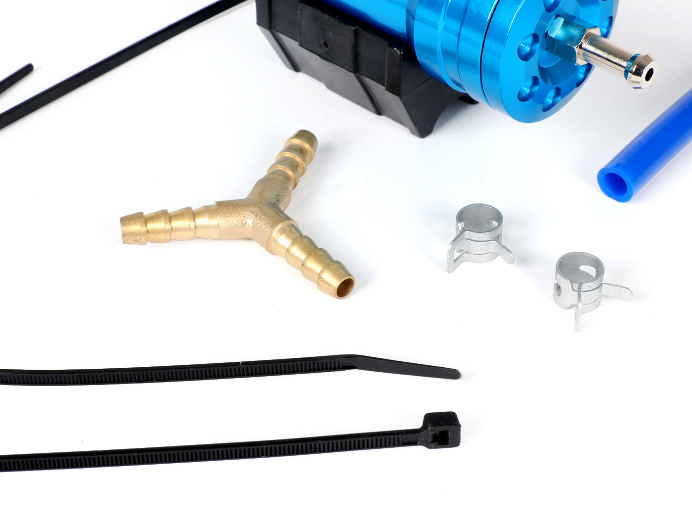 Polini CNC Aluminium Fuel Compensator Boost Bottle - Blue