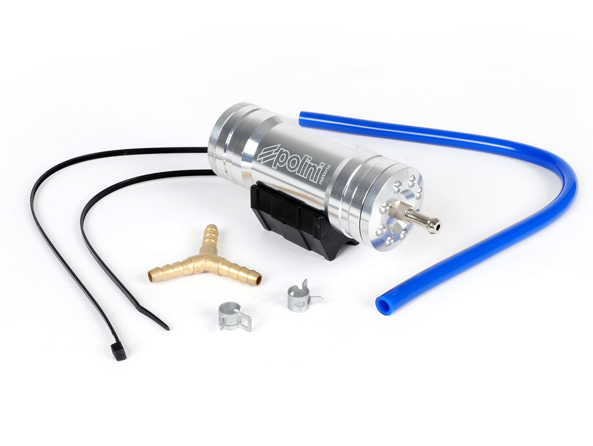 Polini CNC Aluminium Fuel Compensator Boost Bottle - Chrome