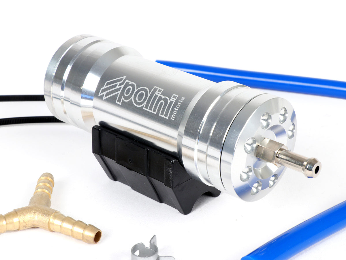 Polini CNC Aluminium Fuel Compensator Boost Bottle - Chrome