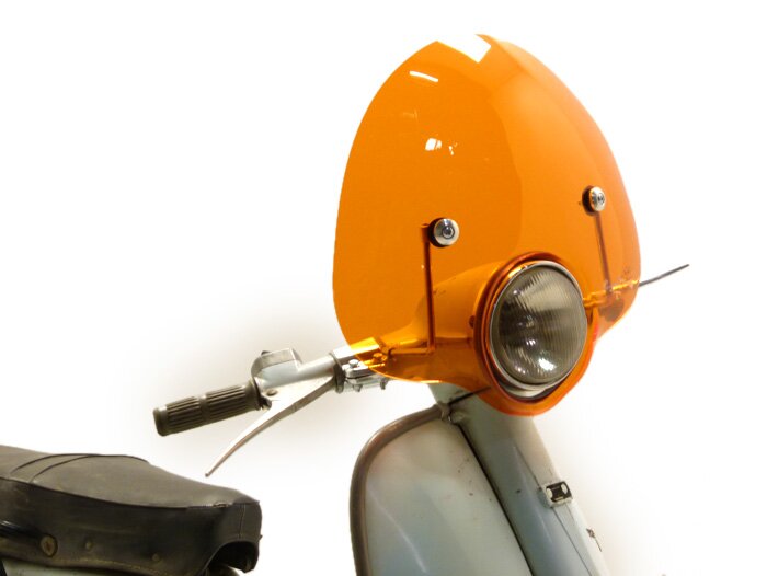 Lambretta Series 2 3 Li Bubble Screen Flyscreen Cuppini - Orange