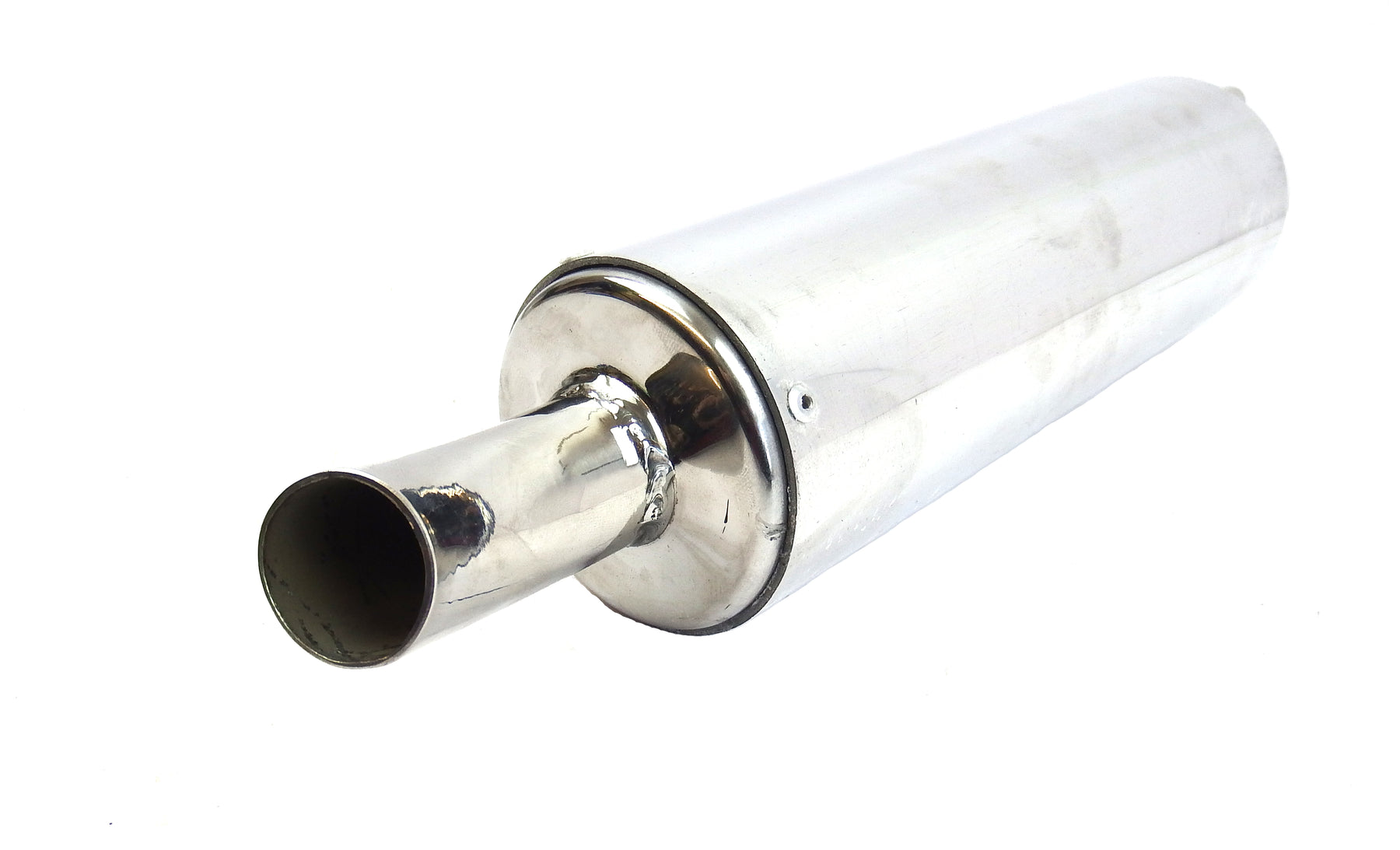 Lambretta Series 1 2 3 Li GP SX TV Sterling Expansion Exhaust End Can Silencer - Polished Alloy
