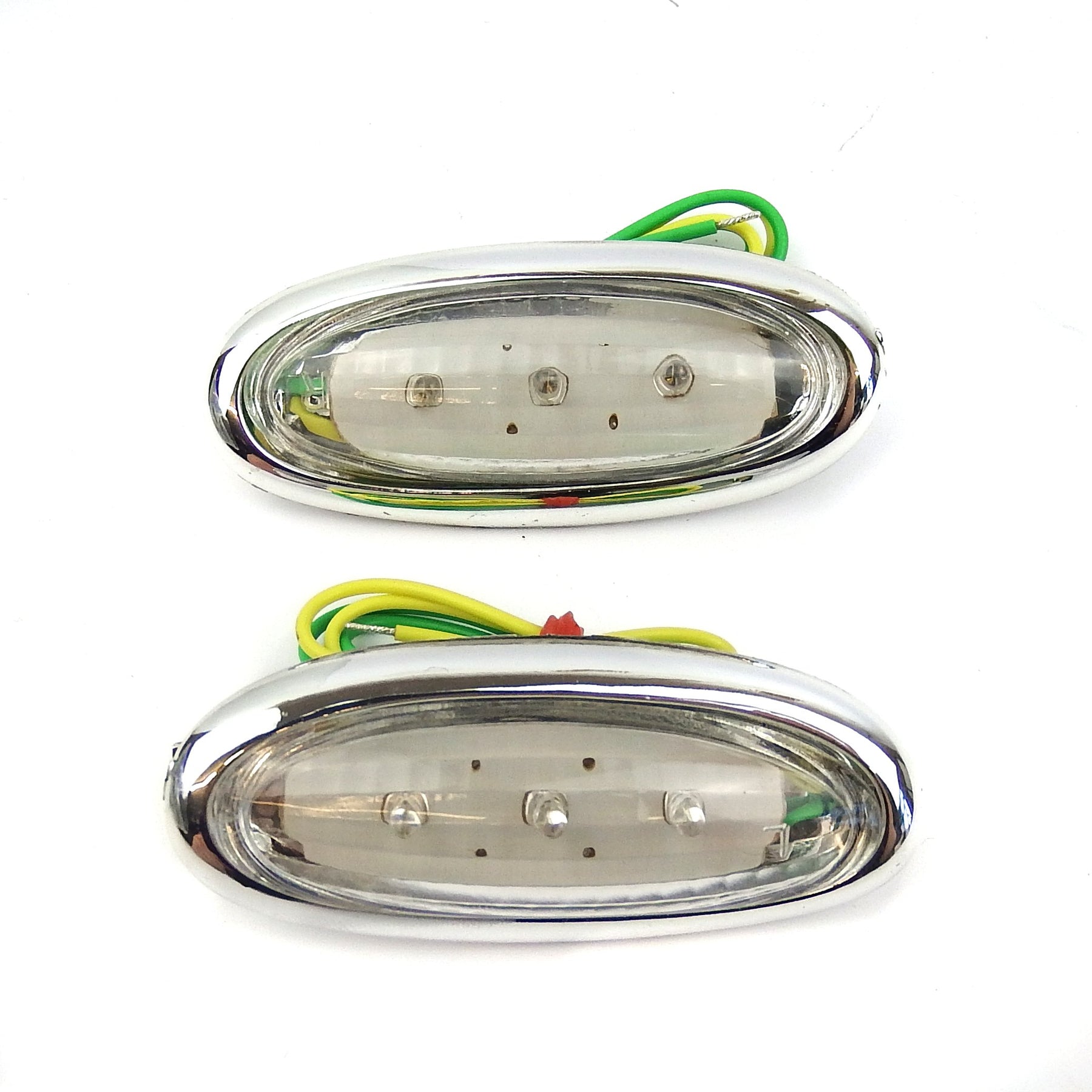 Lamp - Indicator Unit Set - Front - Chrome Surround - Gilera Run