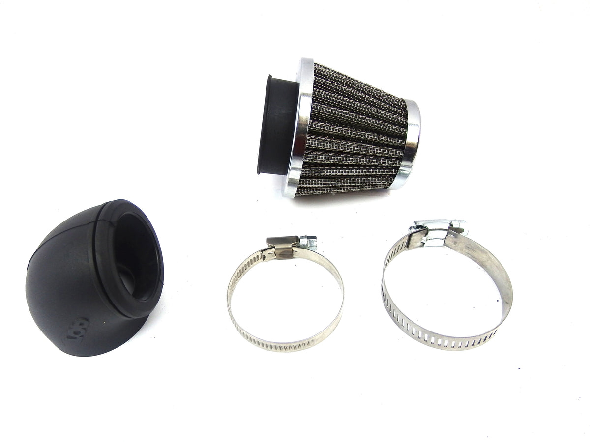 42mm K&N Style Horizontal Air Filter - 90 Degree Angle or Straight - Minarelli Pit Bike