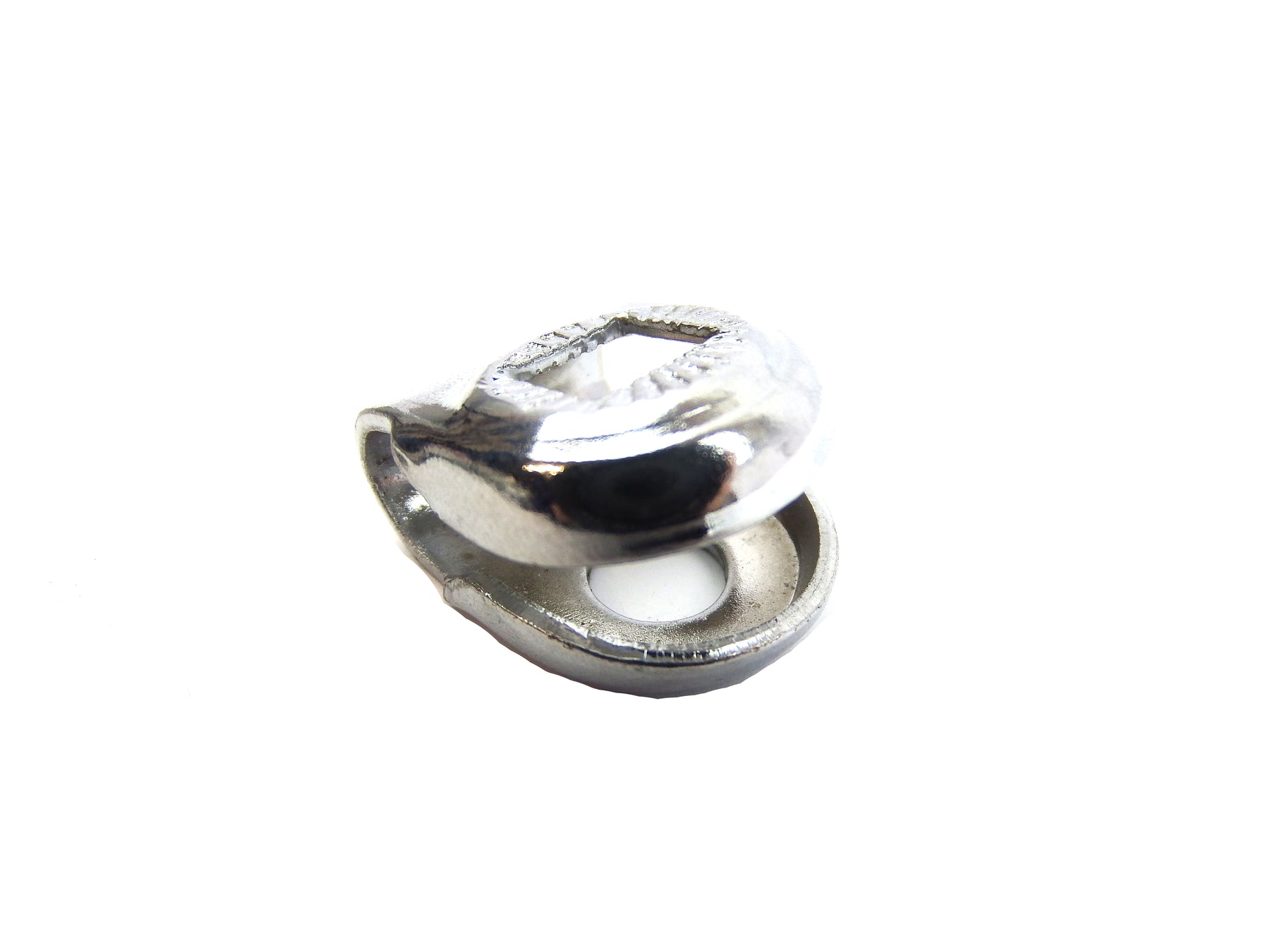 Vespa Lambretta Scooter Mirror Flyscreen Mounting D Clip - Chrome
