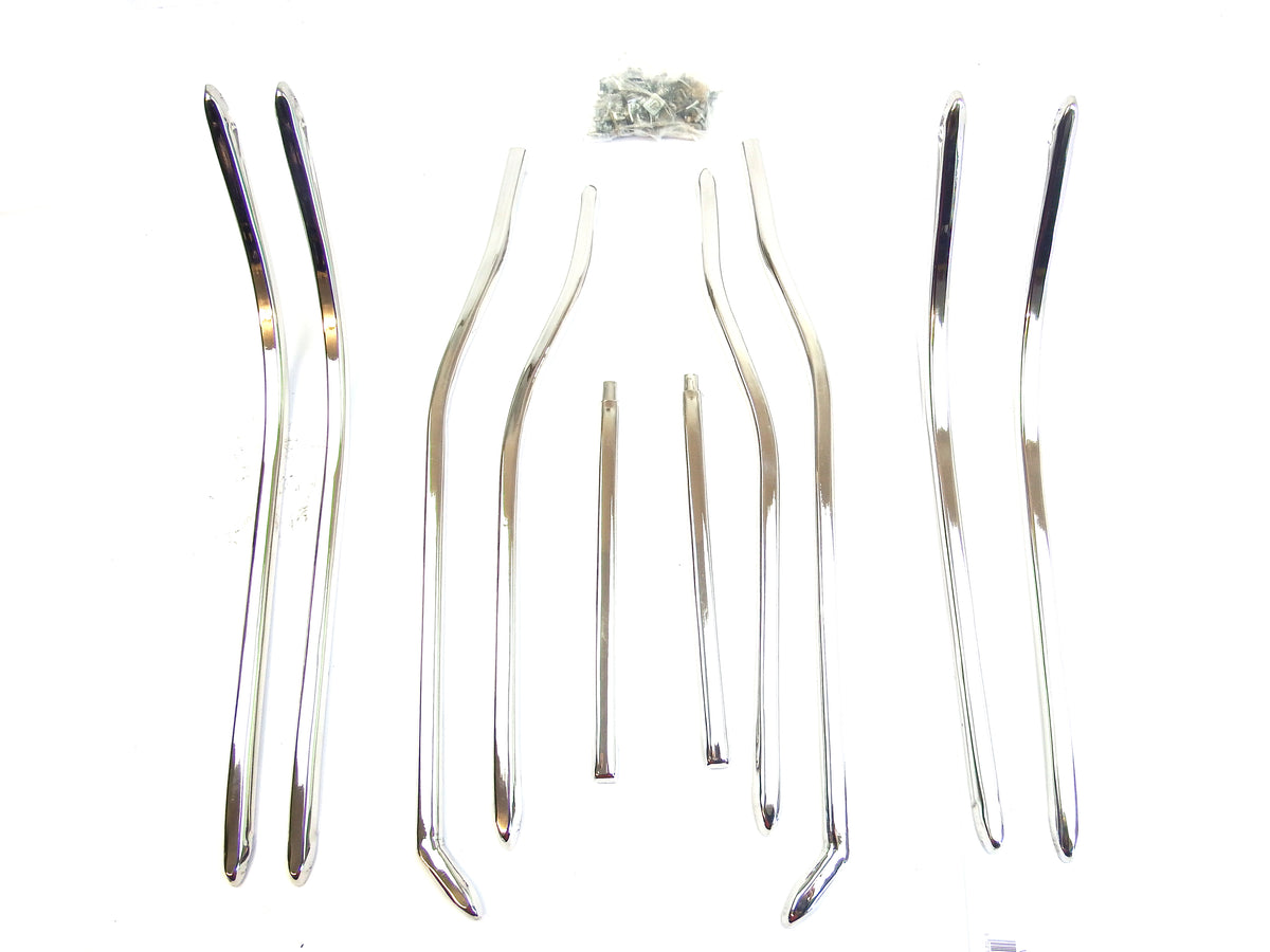 Lambretta Series 3 Li TV SX Floor Runner Set - Stainless Steel