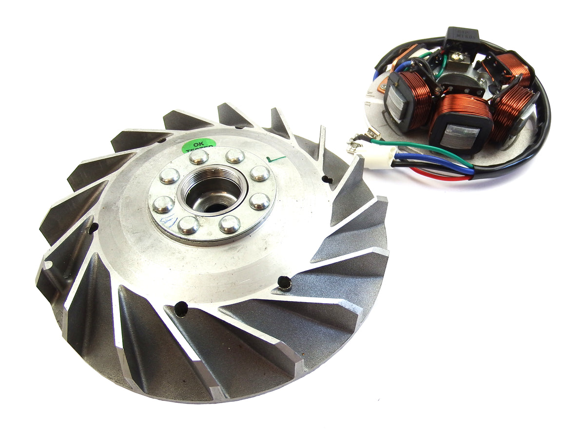 Vespa Stator Plate & Flywheel Electronic V50, Prim