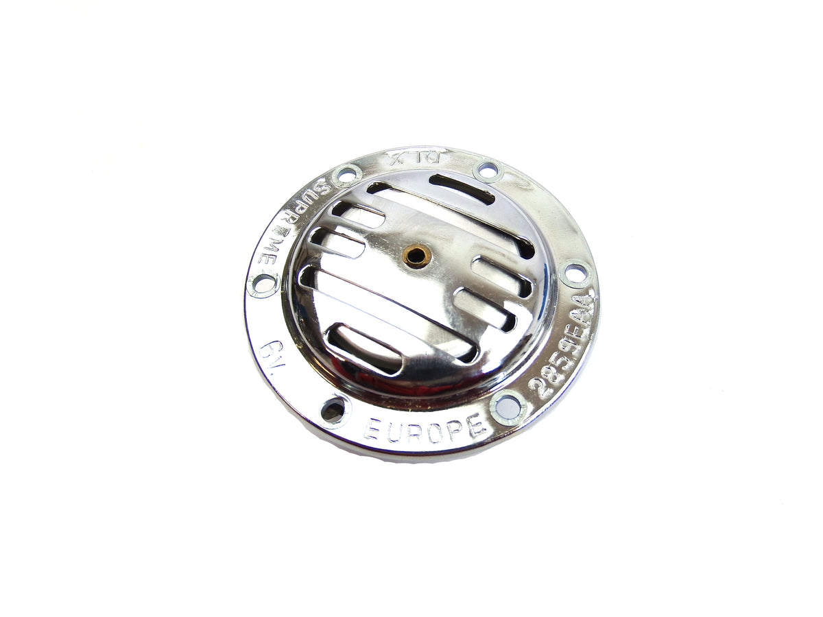 Vespa - Horn - V50, Primavera, Super, Sprint ( 6V AC ) - Chrome - Rear Terminals