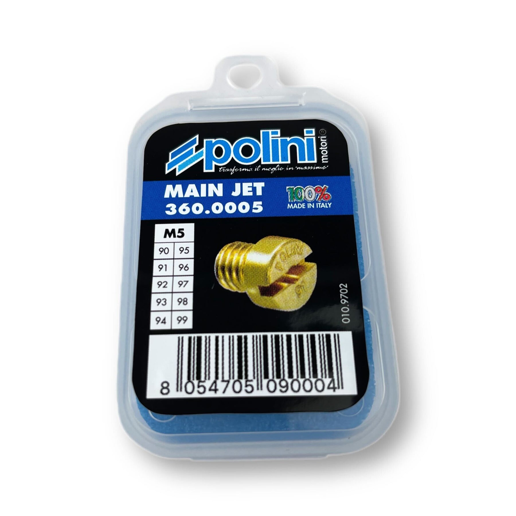 POLINI Dellorto Carburettor 5mm M5 Main Jet Set Pack Sizes 90-99