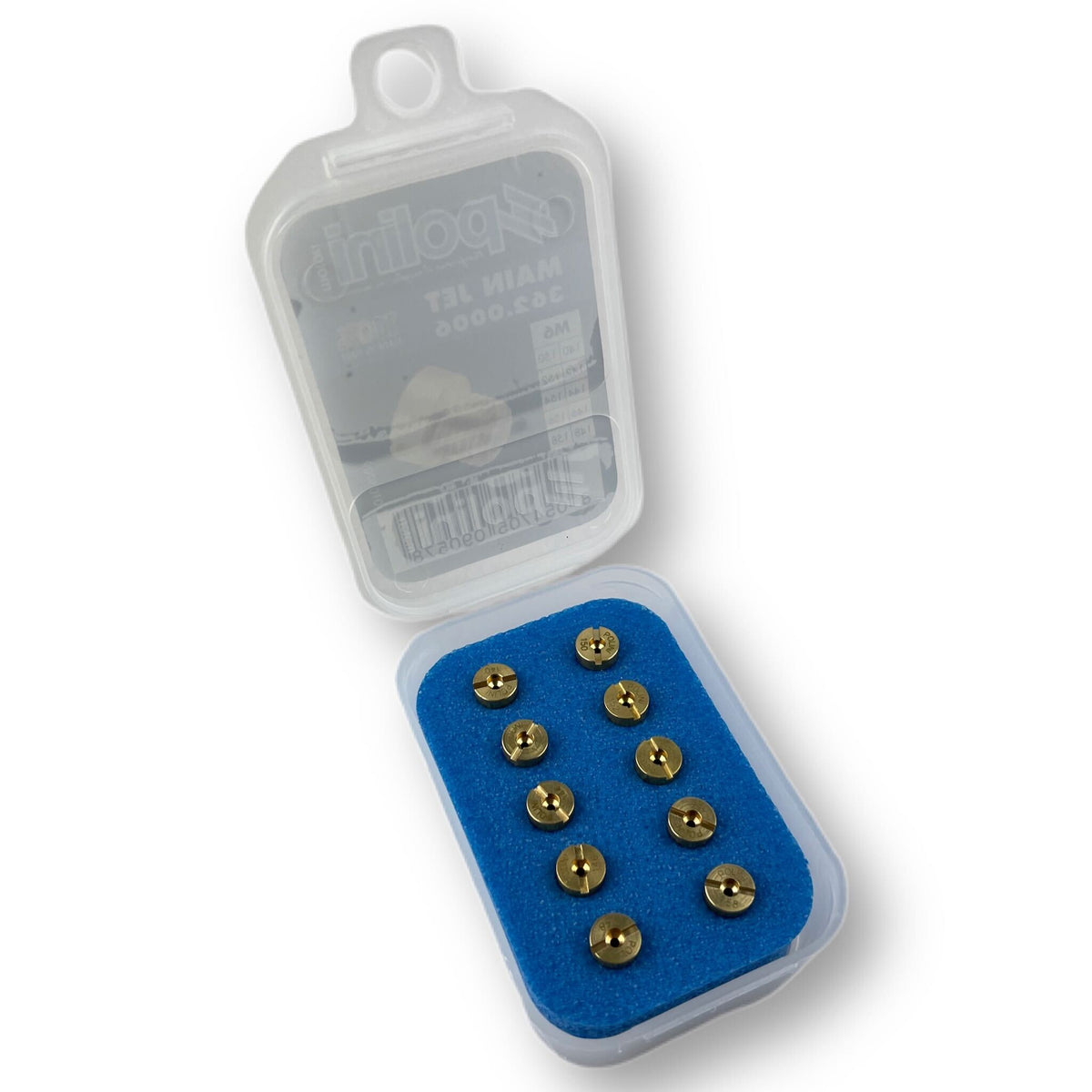 POLINI Dellorto Carburettor 6mm M6 Main Jet Set Pack Sizes 140-158