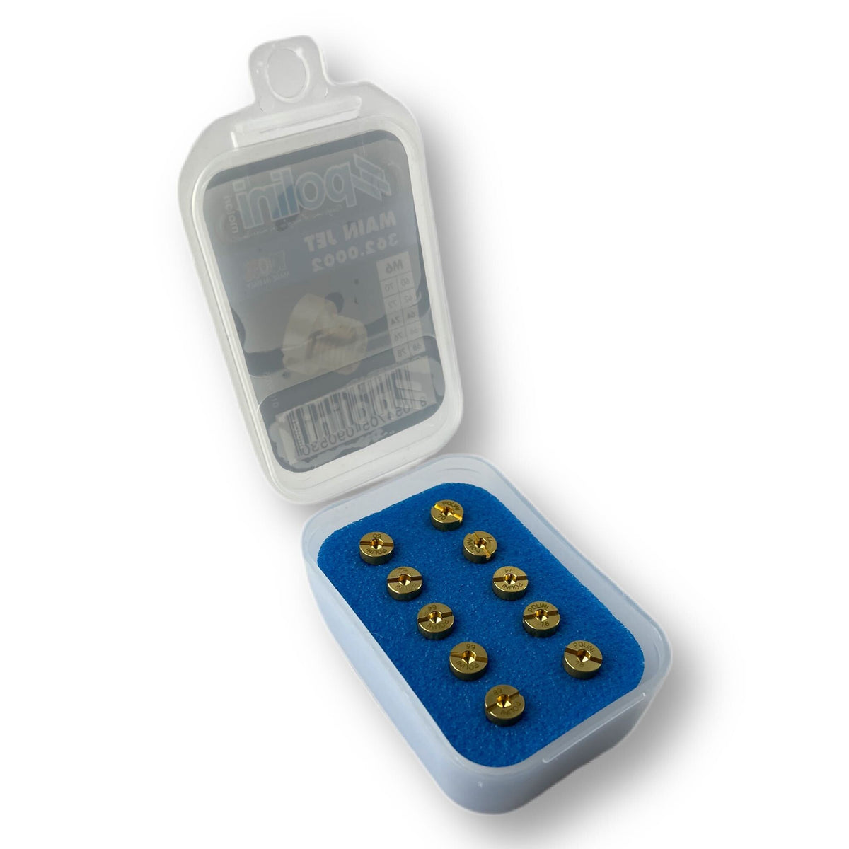 POLINI Dellorto Carburettor 6mm M6 Main Jet Set Pack Sizes 60-78