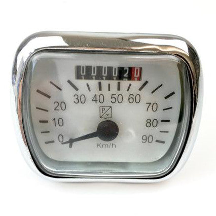 Vespa - Speedometer - VM/VN/VL/ACMA - 90KMH - White Face