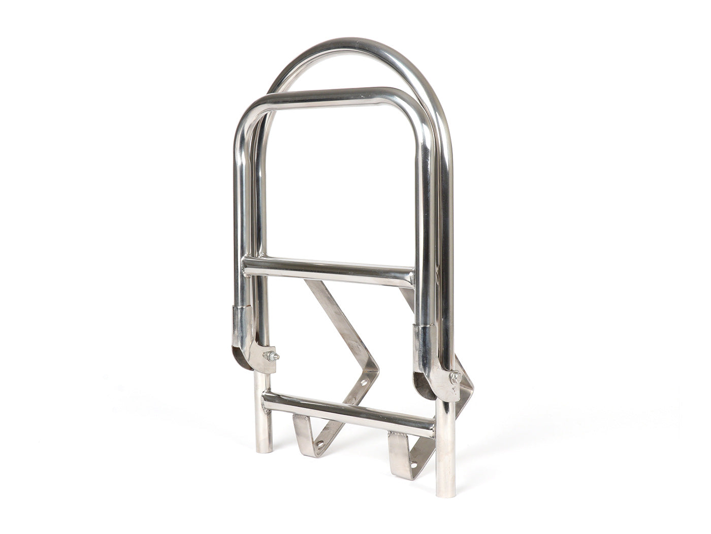 Lambretta Series 3 LI LIS SX TV DL GP Ulma Style Fold Down Rear Rack - Stainless Steel