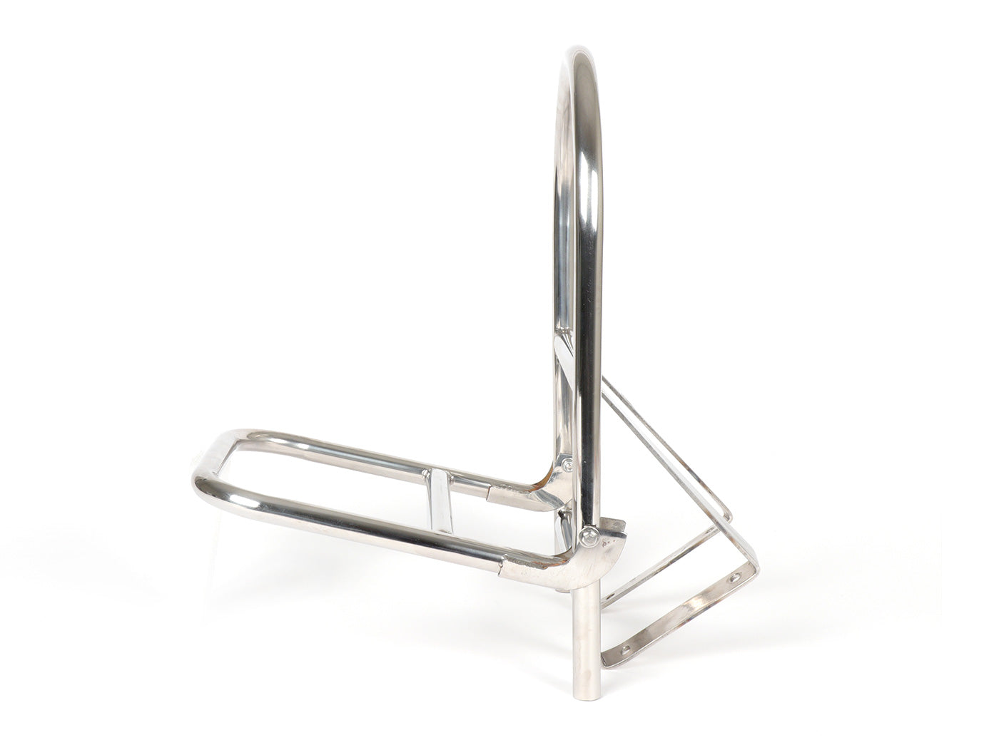 Lambretta Series 3 LI LIS SX TV DL GP Ulma Style Fold Down Rear Rack - Stainless Steel