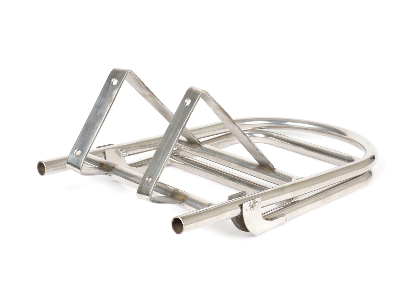 Lambretta Series 3 LI LIS SX TV DL GP Ulma Style Fold Down Rear Rack - Stainless Steel