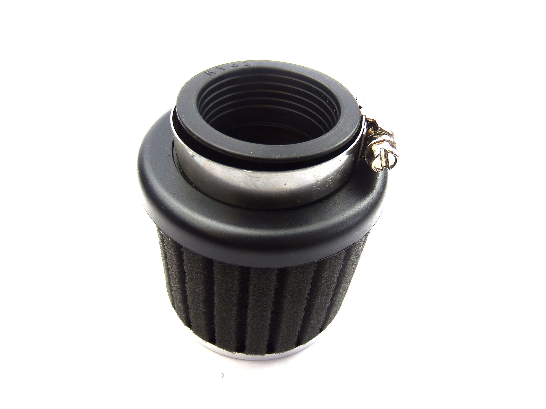 Air Filter Ribbed Sponge Black 42mm Straight