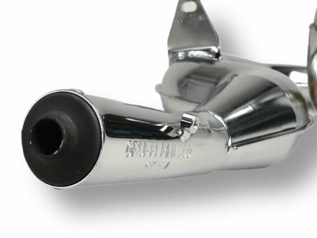 Vespa PX125 150 166 177 PINASCO Chrome Racing Exhaust