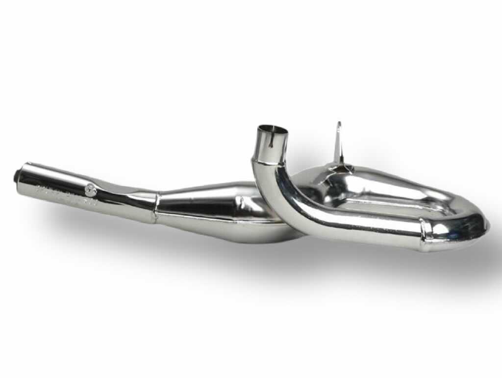 Vespa PX125 150 166 177 PINASCO Chrome Racing Exhaust