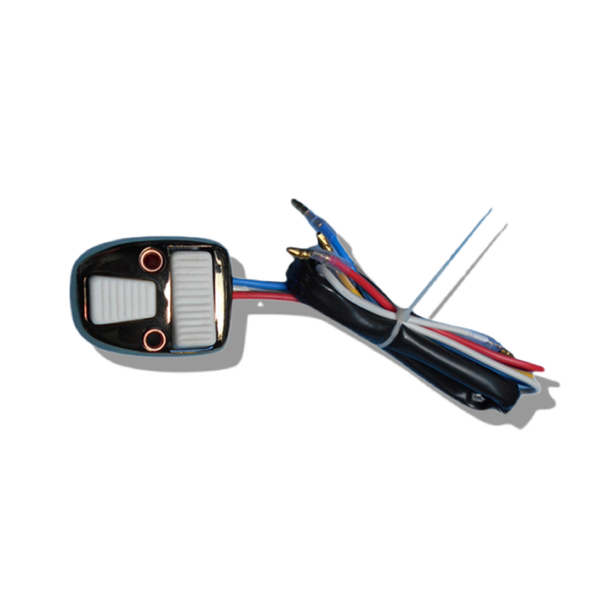 Lambretta GP DL LiS SX Light & Horn Switch - Polished with White Buttons