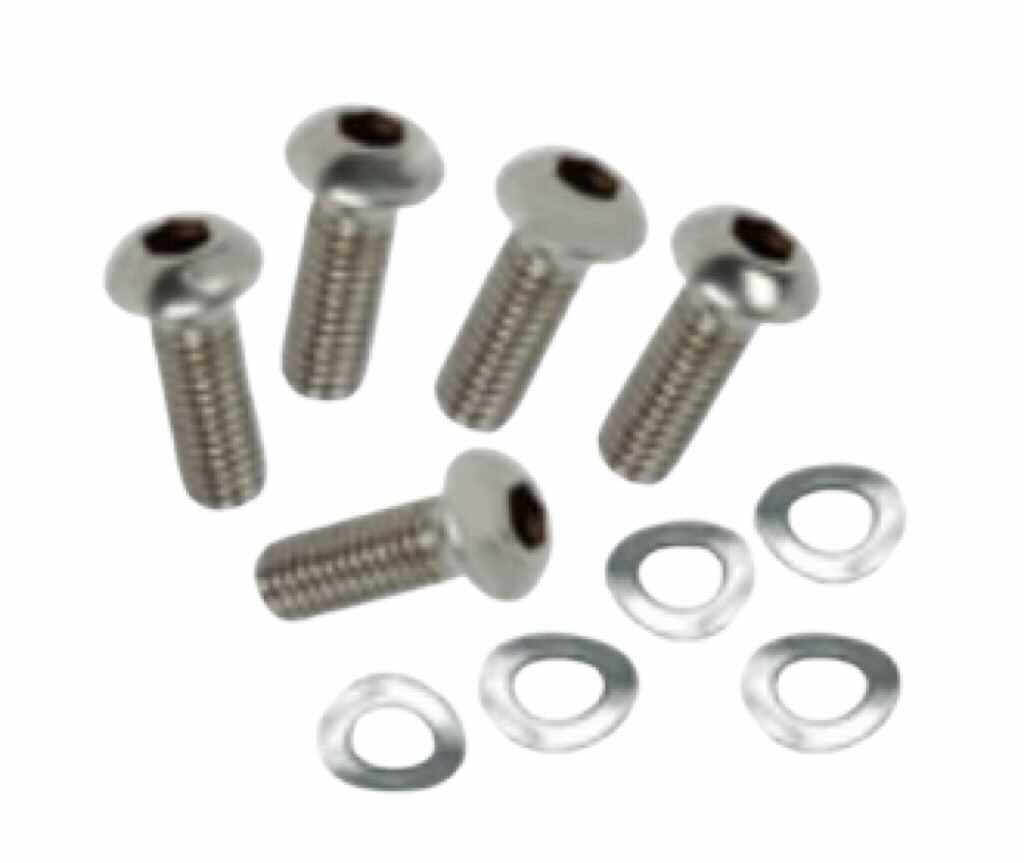 Vespa PX Disc LML Star Front Disc Fixing Bolts and Washer Fixing Kit - Stainless Steel