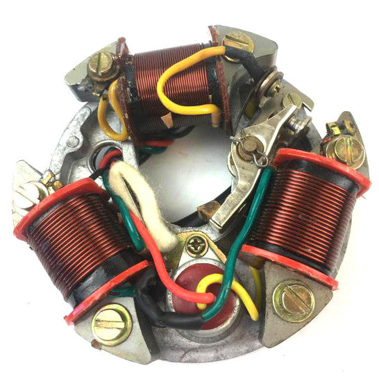 Vespa V50 V90 V100 Primavera 6V Points Stator Plate