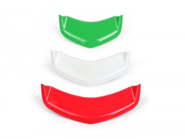 Vespa GTS 125-300cc (’19-) GTS Super iGet HPE Yacht Club SuperNotte Moto Nostra Horn Grill Insert Italian Flag Coloured Chevron Insert