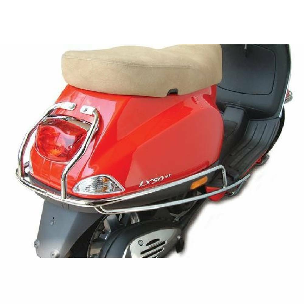 Piaggio Vespa ET2 ET4 LX Rear Crash Bar Cuppini Chrome