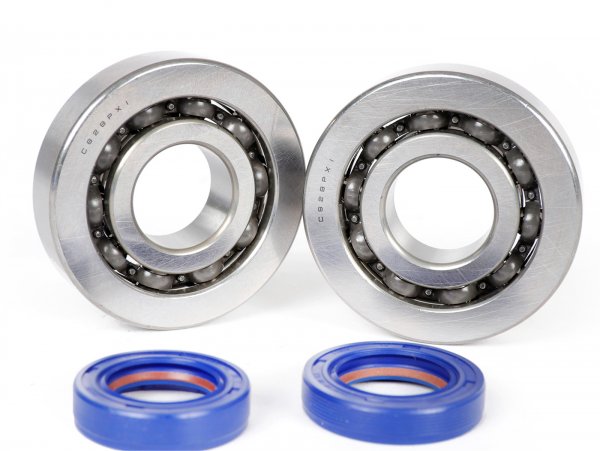 Piaggio Gilera 50-80cc POLINI Ball Bearing & Oil Seal Kit 20x52x12mm C4