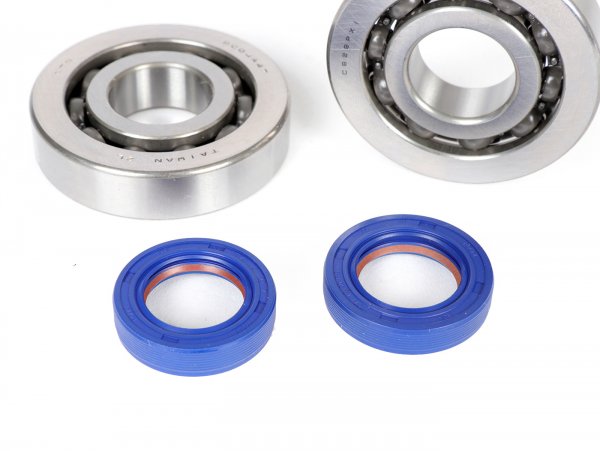 Piaggio Gilera 50-80cc POLINI Ball Bearing & Oil Seal Kit 20x52x12mm C4