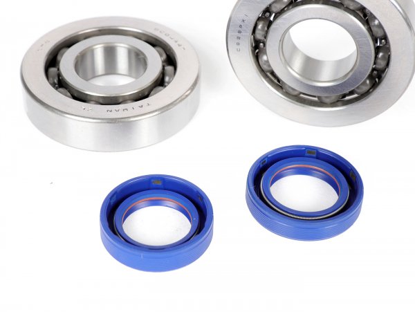 Piaggio Gilera 50-80cc POLINI Ball Bearing & Oil Seal Kit 20x52x12mm C4