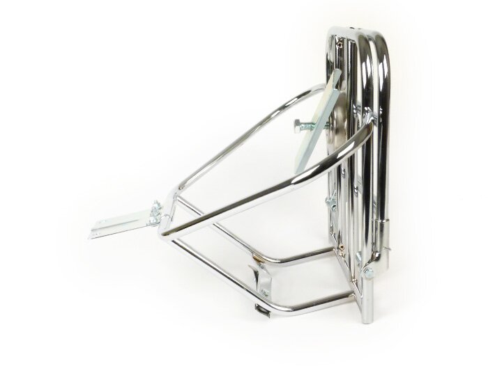 Lambretta Series 3 Li GP SX TV Chrome Rear Upright Carrier and Spare Wheel Holder