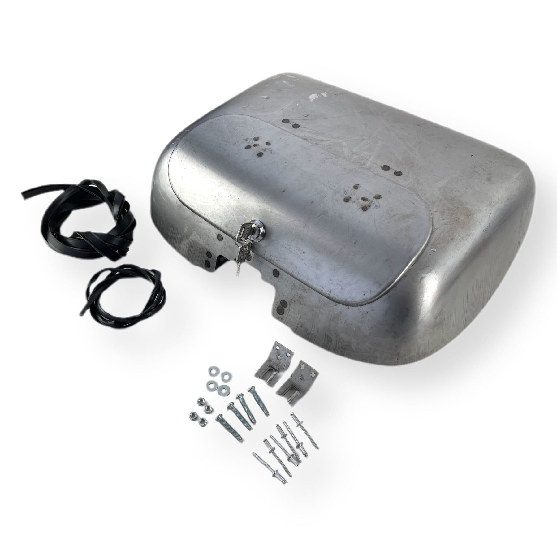 Lambretta Series 1 2 Li TV Inside Legshield Tool Box Ulma Nanucci Style - Bare Metal