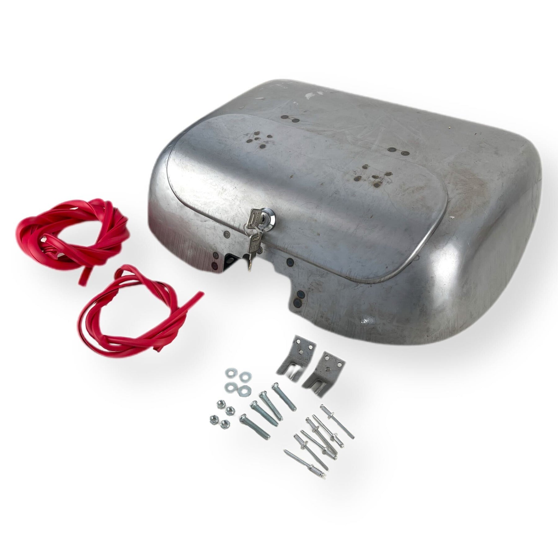 Lambretta Series 1 2 Li TV Inside Legshield Tool Box Ulma Nanucci Style - Bare Metal