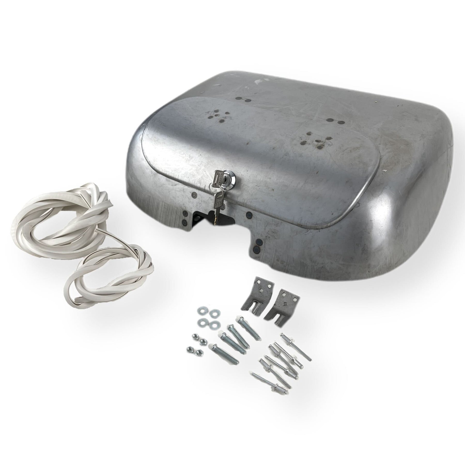 Lambretta Series 1 2 Li TV Inside Legshield Tool Box Ulma Nanucci Style - Bare Metal