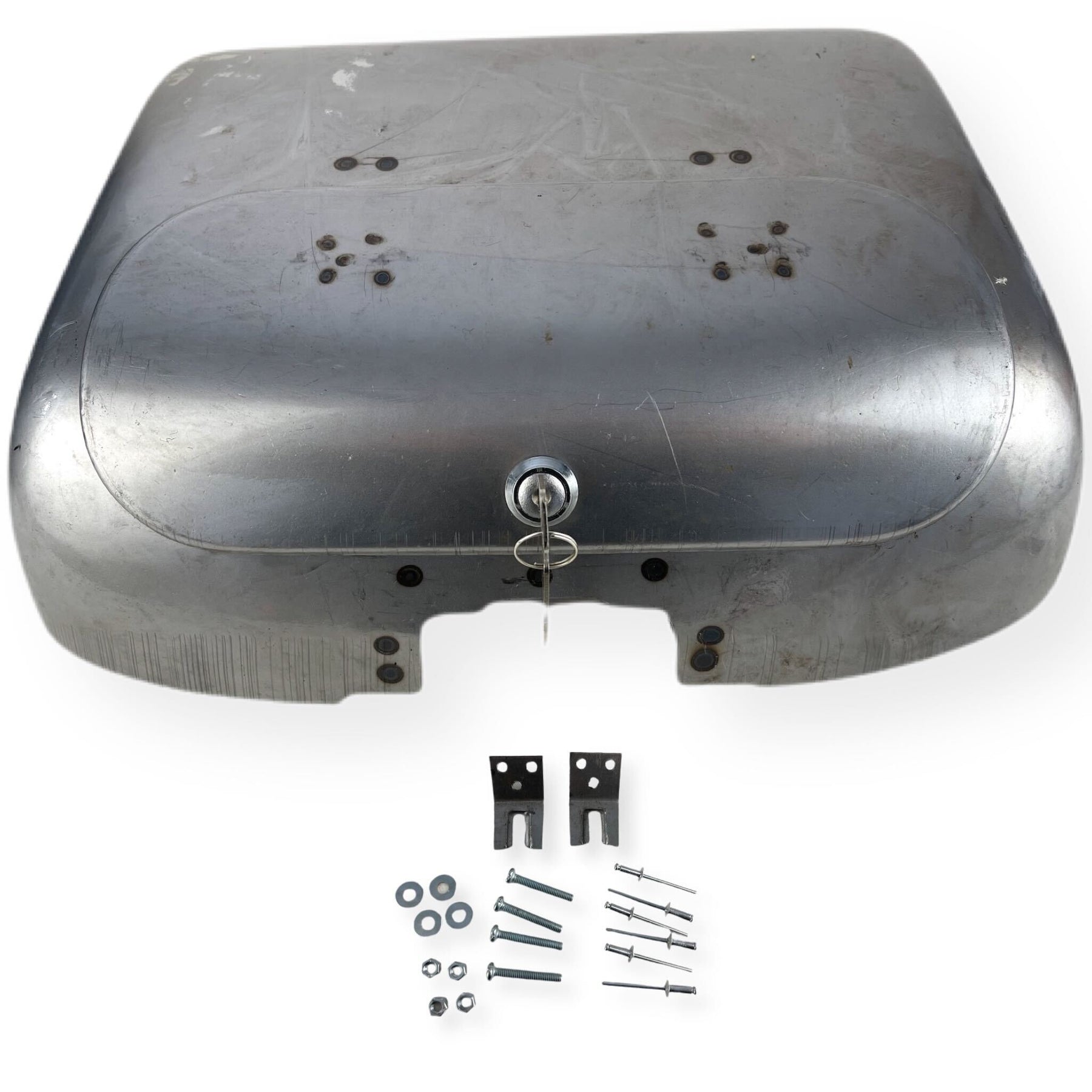 Lambretta Series 1 2 Li TV Inside Legshield Tool Box Ulma Nanucci Style - Bare Metal