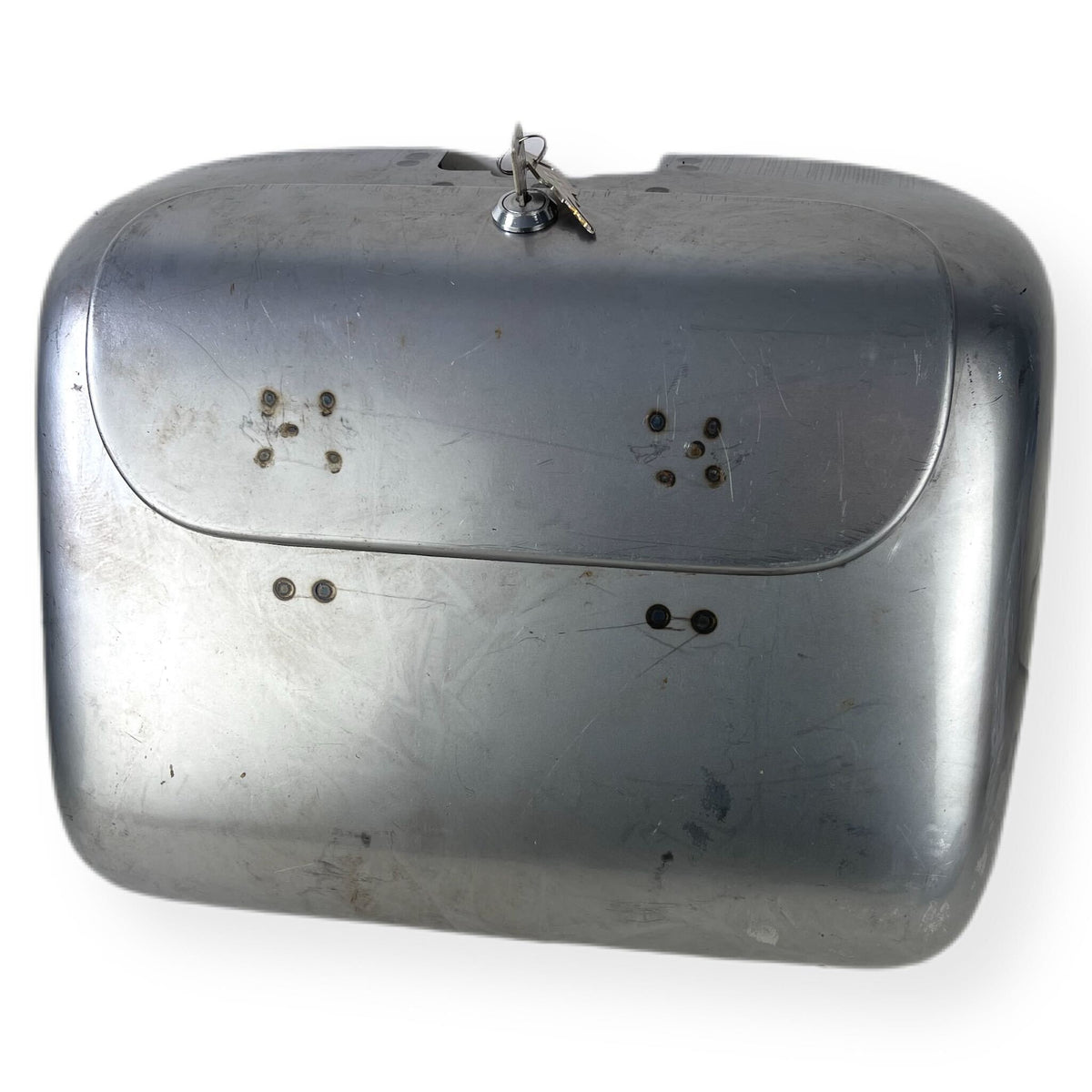 Lambretta GP DL Inside Leg Shield Tool Box ULMA Nanucci - Bare Metal