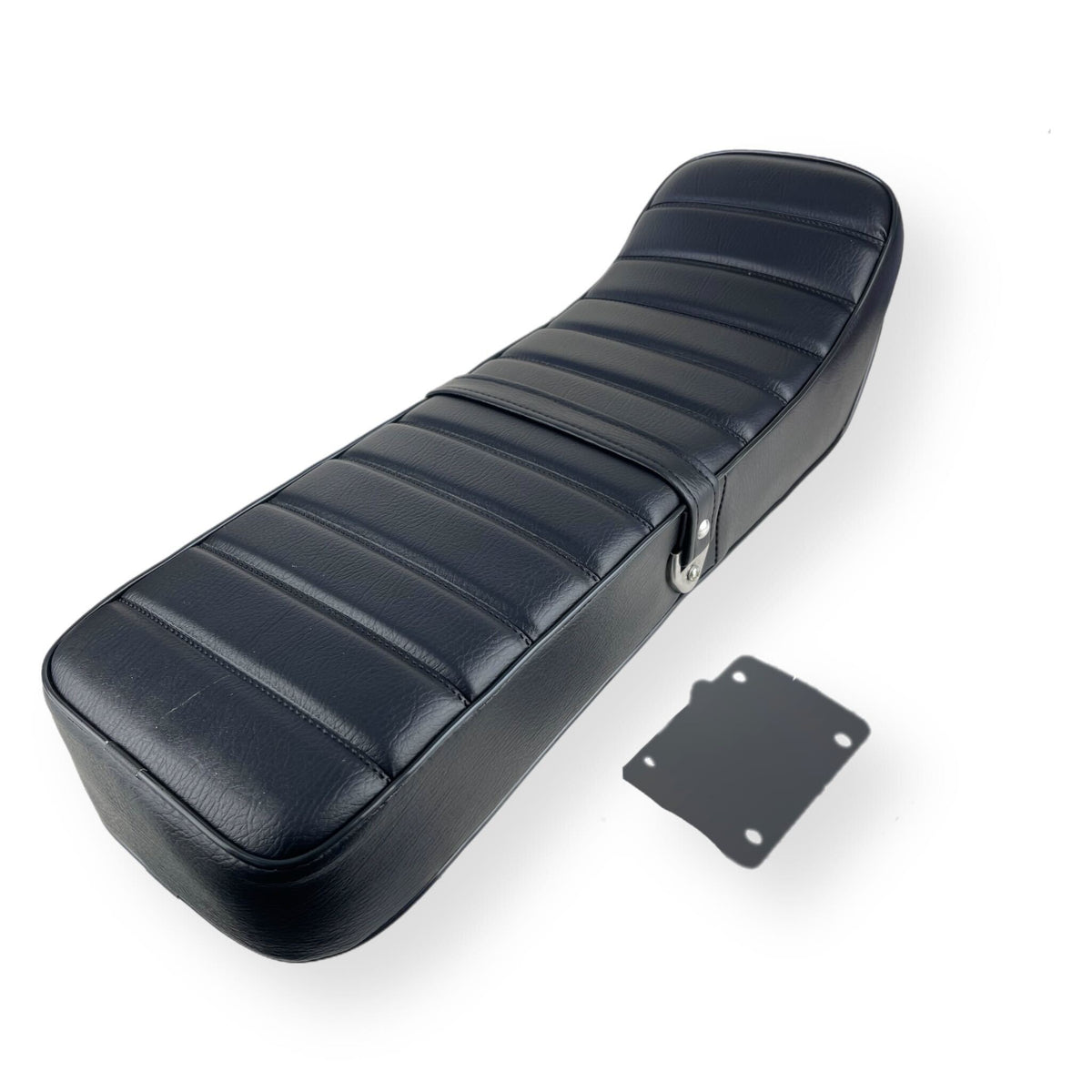 Lambretta Series 1 2 3 Li GP SX TV Ancillotti Cut Back Seat - Black With Ancilotti Logo