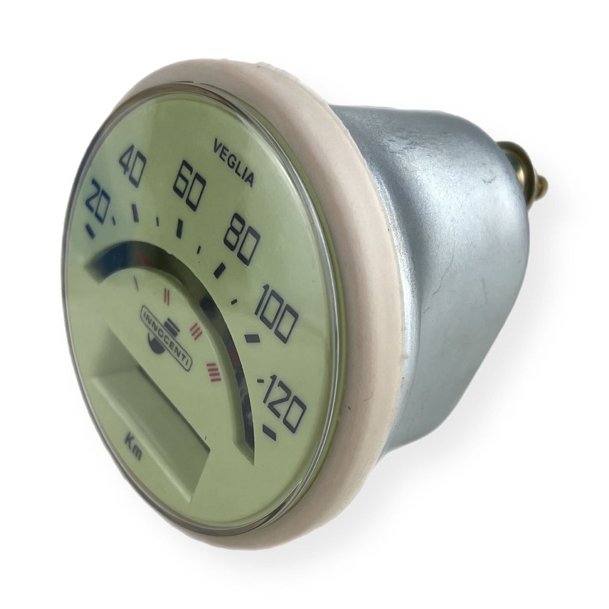 Lambretta Series 2 Li TV 120 kmh Speedometer Light Green - Indian Cable Fitment