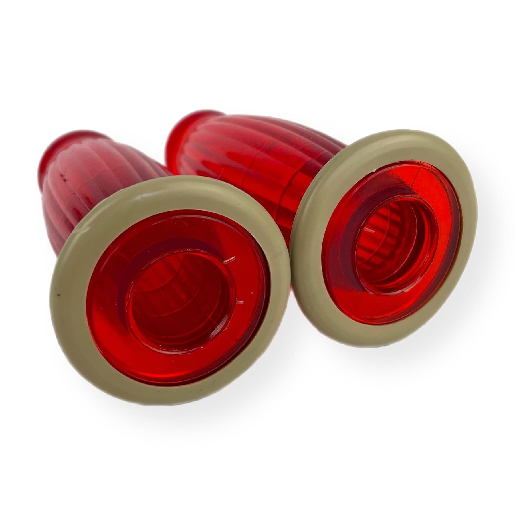 Lambretta Series 3 Li GP SX TV Balloon Grips Dot Type 22mm - Red