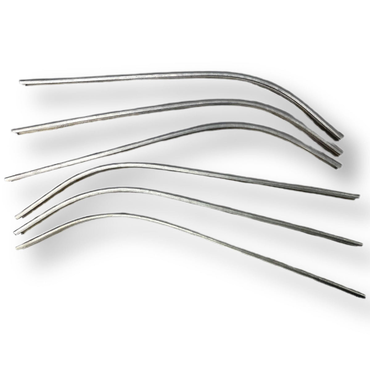 Lambretta Series 1 2 Li Floor Runner Alloy Channels Set of 6 Pre-drilled