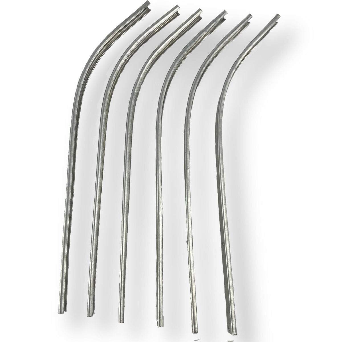 Lambretta Series 1 2 Li Floor Runner Alloy Channels Set of 6 Pre-drilled