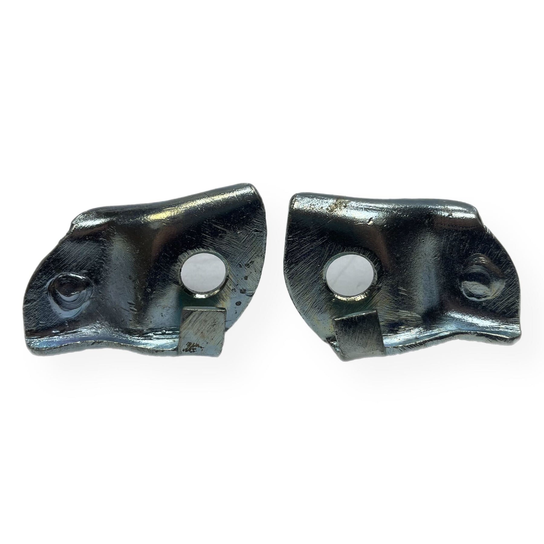 Lambretta Front Damper Lower Bolt on Fitting Bracket - Pair - Zinc Plated